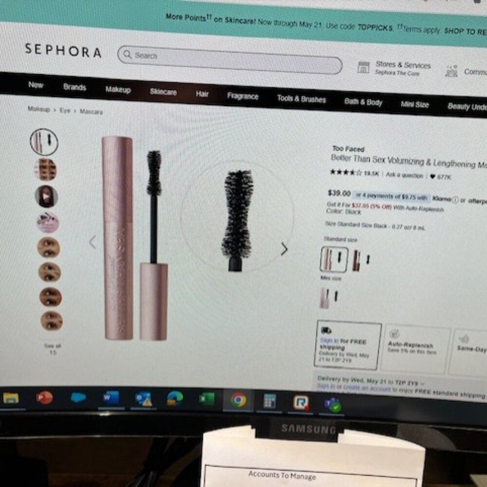 SEPHORA - Better than Sex Voluptuous Volume Mascara